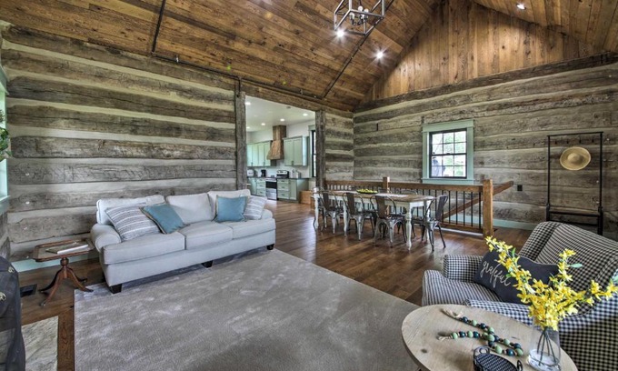 Cottleville House | Bross Brothers Cabin with Wraparound Porch!