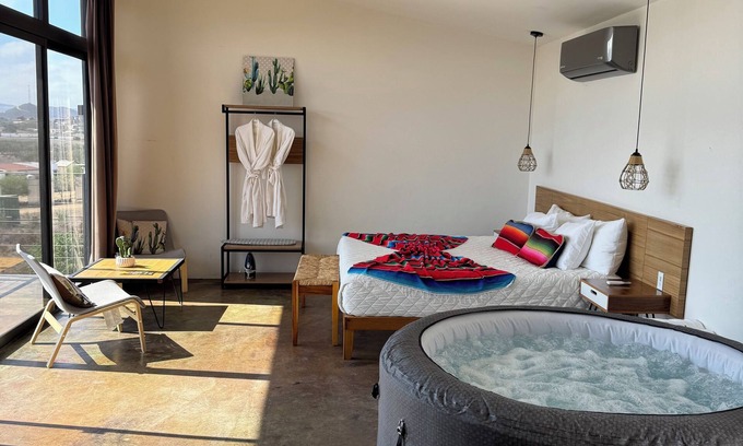 Valle de Guadalupe House | Bungalow 3 King Villa Loar, In The Heart of El Valle De Guadalupe.