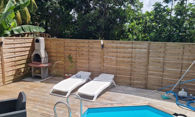 Lepinay House | Bungalow Emeraude, F3 with private pool in Sainte Luce, Martinique