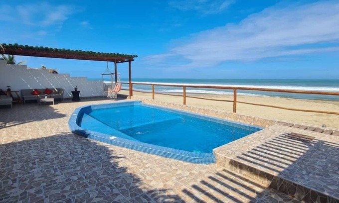 Canoas de Punta Sal House | Bungalow with pool and in front of the sea fully equipped for 07 people