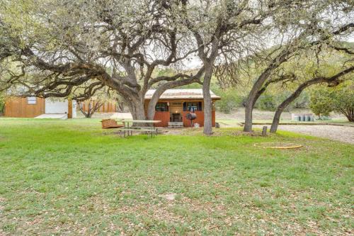 Concan House | Cabana Luna Cabin with Deck, Swing and Fire Pit!
