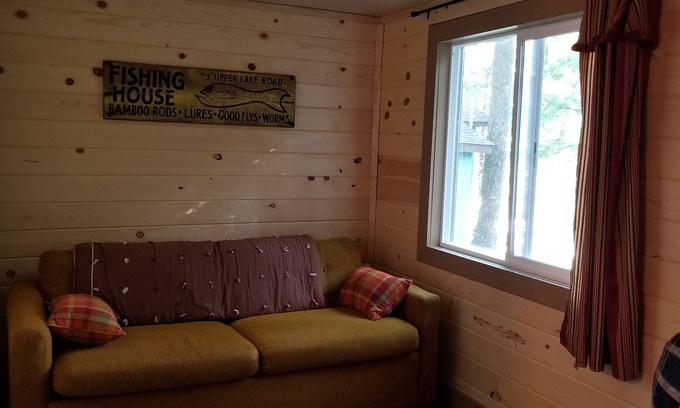 Birchwood Cabin | Cabin 1 - Cozy Lakeside Cabin with 1 Boat Slip Included