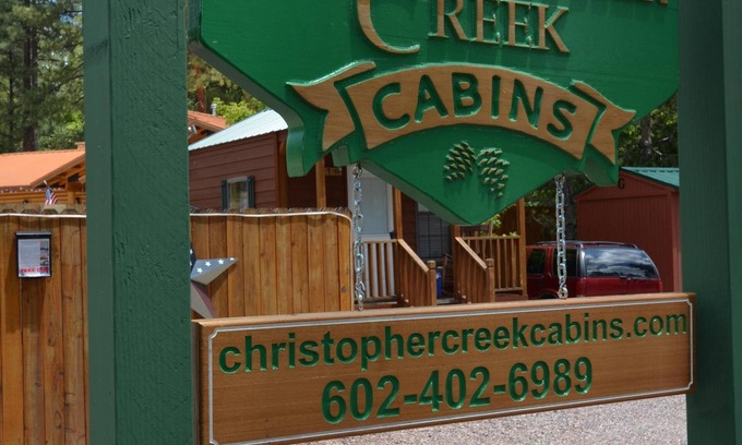 Christopher Creek Cabin | Cabin #10 is one of our new loft cabins!
