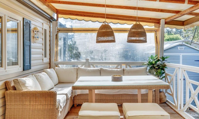 Claouey RV Rental | Cabin 70 – Mobile Home with Air Conditioning, SIBLU Club 4* “Les Embruns” at Claouey