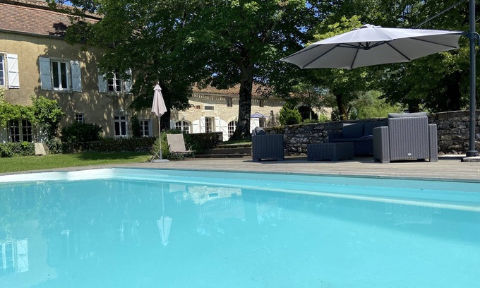 Bellefont-La Rauze House | CAHORS - LOT VALLEY - STONE HOUSE WITH SWIMMING POOL AND CLEAR VIEW