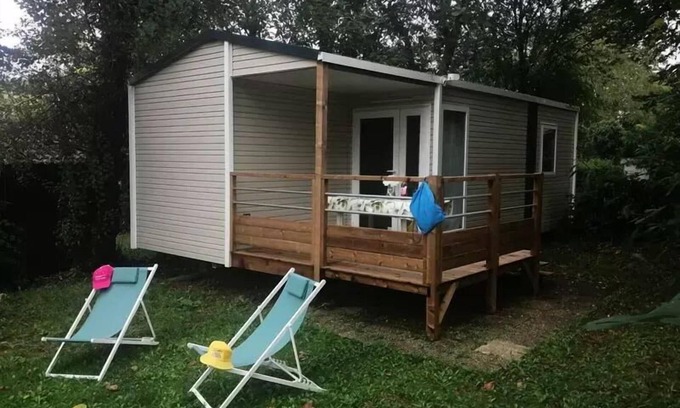 Saint-Cirq House | Camping Brin d'Amour * - NEW 2024 MOBILE HOME LODGE, 2 CH + TV. ANIMAL NOT ACCEPTED 4 persons