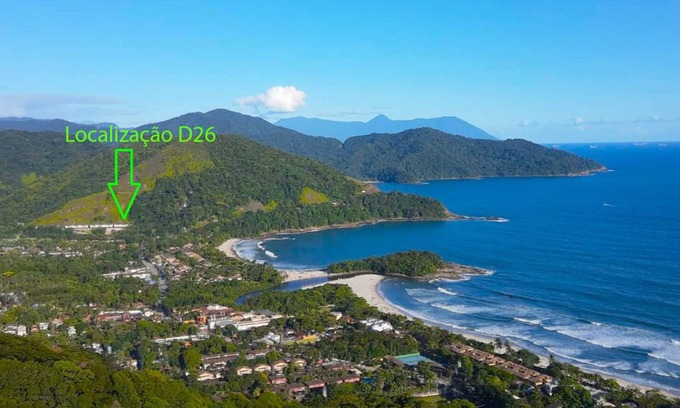 Sao Sebastiao Apartment | Camburyzinho, gated community 3 suites, panoramic views and privacy.