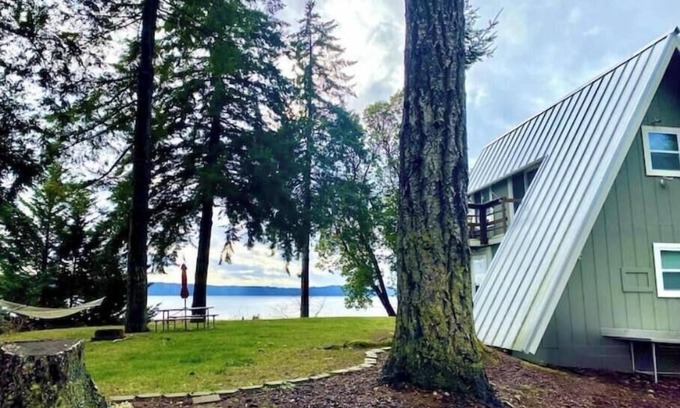 Brinnon Cabin | Camp Duckabush: Scenic Hood Canal A-Frame, inc: private yard, WIFI, Pet-Friendly