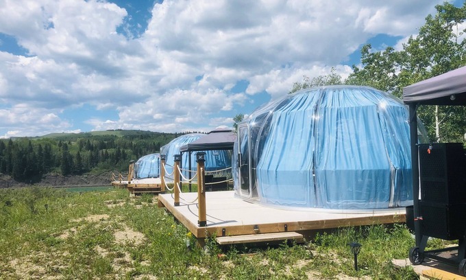 Bighorn No. 8 RV Rental | Campground Dome 2 in ghost lake