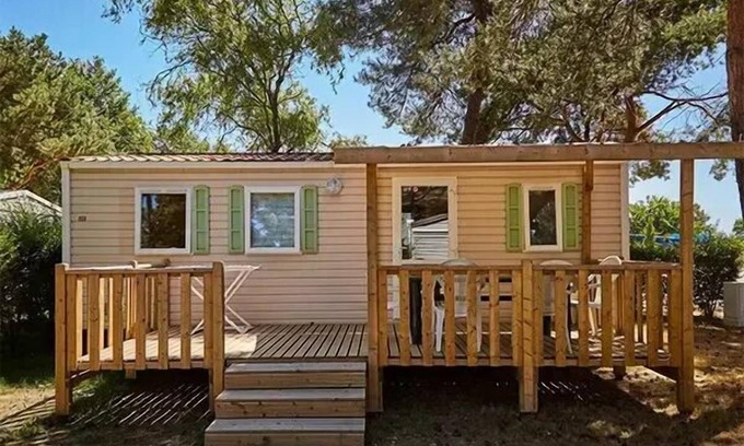 La Boissiere-de-Montaigu House | Camping Heart of Vendée* - Mobile home Classic 3 rooms 4 people - TV