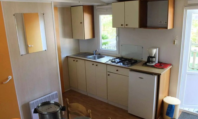 La Cassagne House | Camping de la Grande Prade * - Mobile residence comfort Acacias 4 people with semi-covered wooden terrace 18 m2 4 people