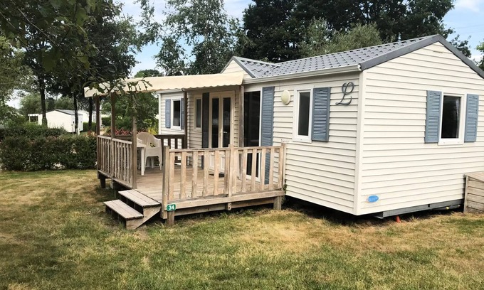 Pont-Scorff House | Camping Entre Terre et Mer * - Eco mobile home (3 bedrooms) 6 people