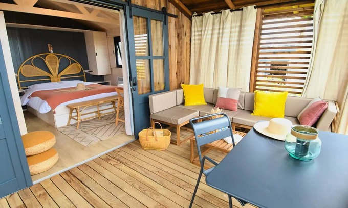 Brignogan-Plage Ski Chalet | Camping La Côte des Légendes * - Sea view chalet - 1 bedroom 2 people