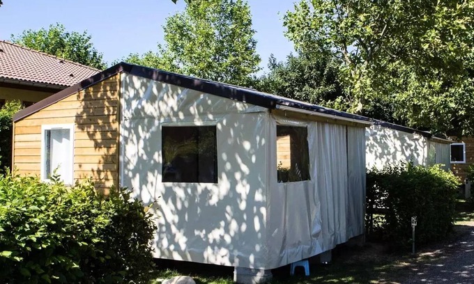Fleurie House | Camping La Grappe Fleurie - 3-room canvas cottage for 5 people without sanitary facilities