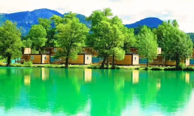 Chatillon-en-Diois House | Camping Le Lac Bleu* - Mobile home Loft Premium 4 Rooms 6 People Air Conditioned