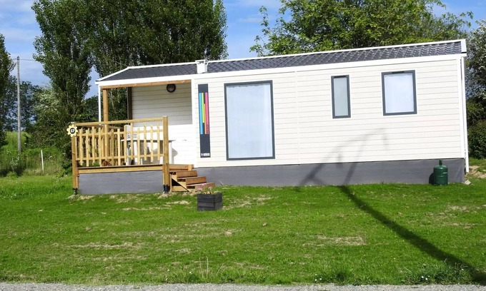 Le Grez House | Campsite Les Tournesols * - Mobil home Malaga 38m2 (30m2 + terrace of 8m2)- 3 bedrooms 6 people