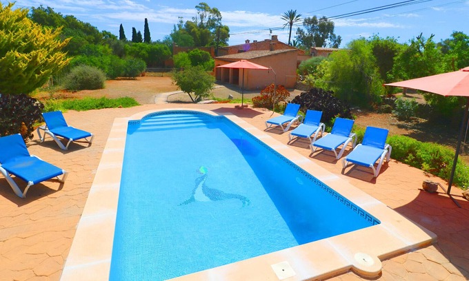 Es Llombards Villa | Can Cova 413 rustic finca with private pool, terrace, air conditioning and WiFi