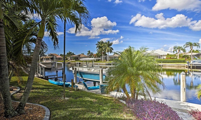 Punta Gorda House | Canal Waterfront Home with Private Pool & Dock!