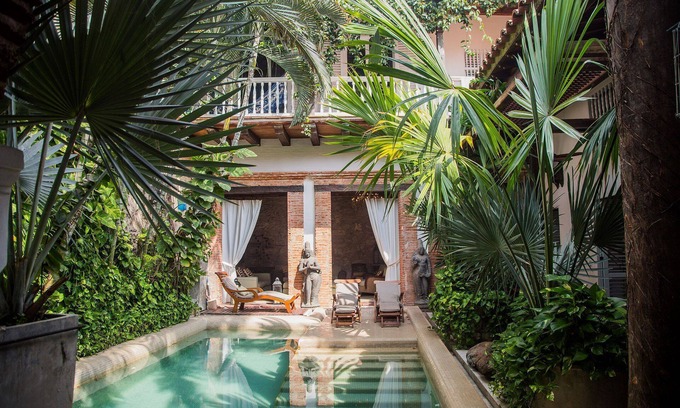 Centro Villa | Car054 - Beautiful colonial house in the Old City, Cartagena