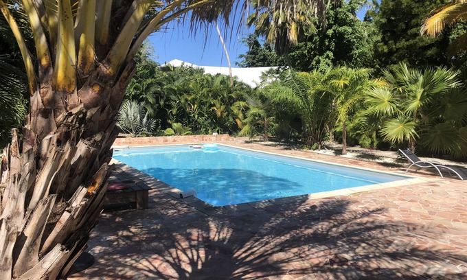 Saint-Francois House | Caribbean Oasis, Ocean view, large private pool, tropical garden, & min to beach