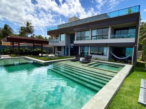 Barreira do Boqueirao House | Casa Akumal, Pé na areia, 6 suítes vista mar