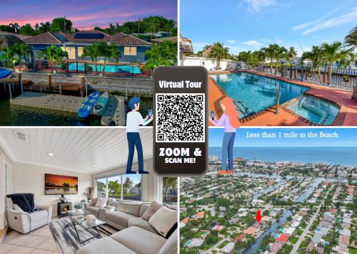 Deerfield Beach House | Casa by The Cove 3 bedroom 2 bath plus Office Intracoastal Front with Heated Pool and Spa