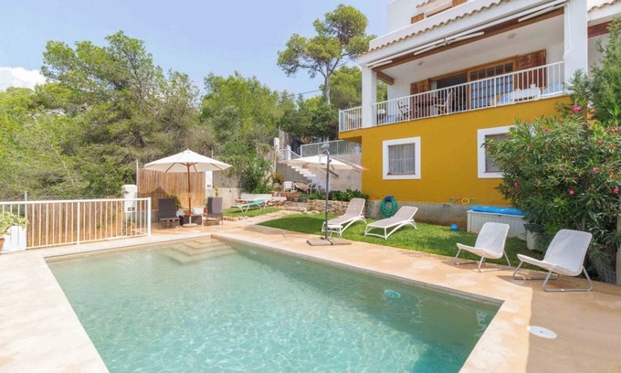 Cap Martinet House | Casa Mar: House in Ibiza Near the Beach, With Private Pool and a Beautiful View