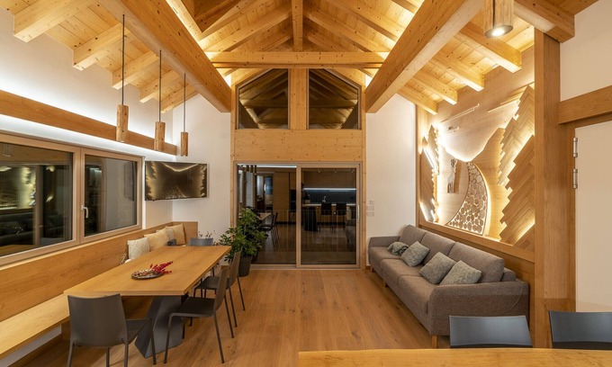 Chies d'Alpago Apartment | Casera Cal De Mez Sora - Wellness Chalet