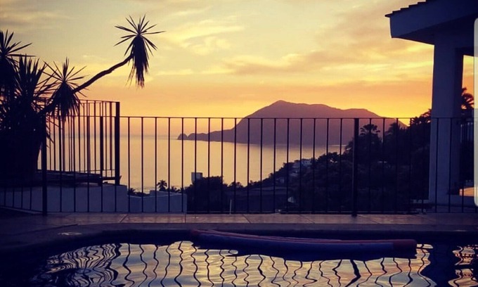 Abelardo L. Rodriguez Villa | Casita Santiago Ocean View balcony and pool