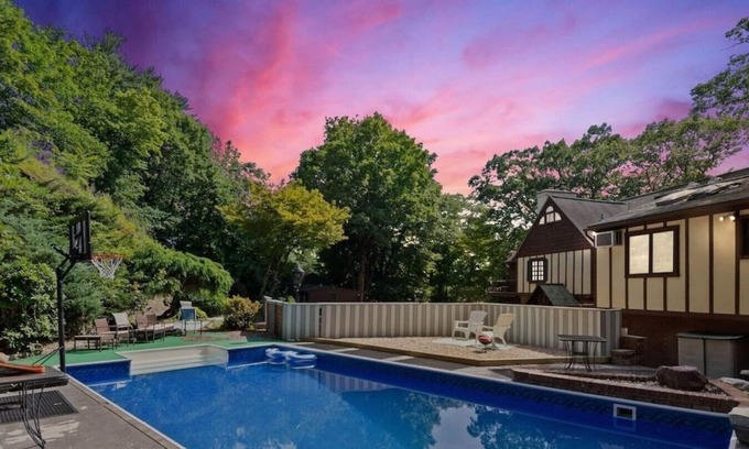 Briarcliff Manor House | Castle Retreat w/Pool, BBQ, Game Room & Pets OK!