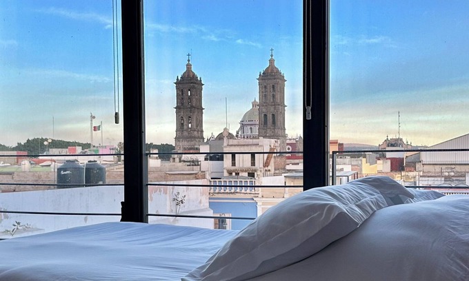 Puebla Historic Center Apartment | Cathedral Fantastic View Loft