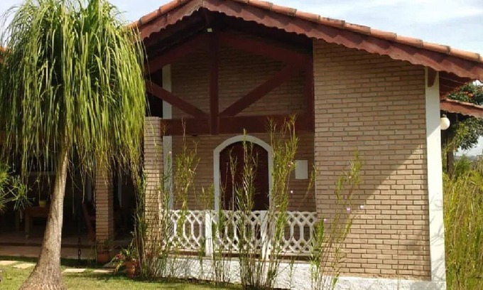 Jardim Estancia Brasil House | Chacara in Atibaia for rent with swimming pool with solar heater and wi-fi