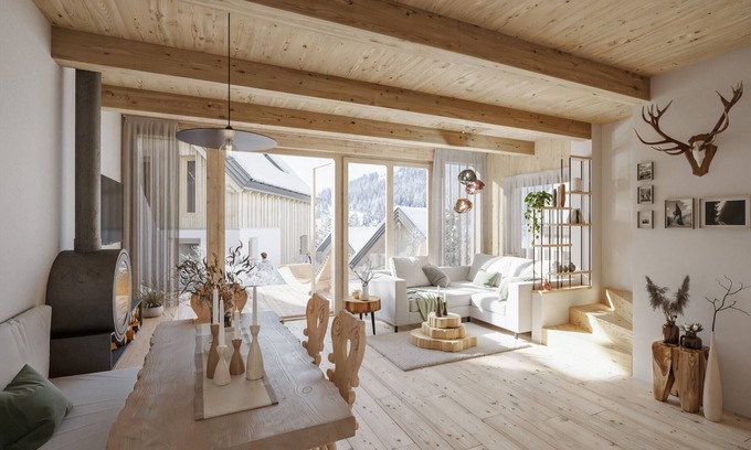 Schonberg Ski Chalet | Chalet #1 with 2 bedrooms and sauna