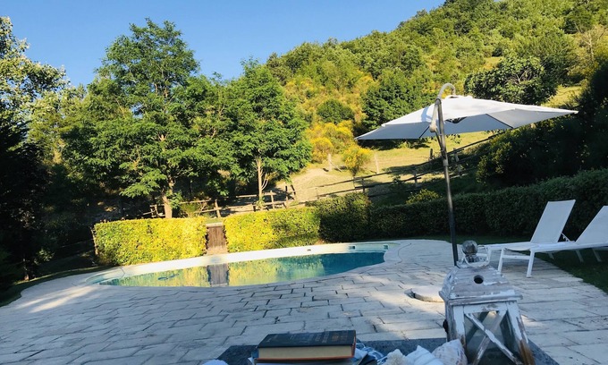 Cagli House | Chalet Ca 'Panicale, swimming pool, spa, gym, tree house, privacy, relaxation.