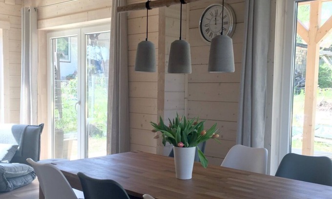 Potsdam Nord Apartment | Chalet Rotbuche, Ferienhaus 120 qm, 3 Schlafzimmer für Max. 6 Personen