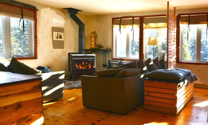 Sutton Ski Chalet | Chalet Sean, peaceful retreat on beautiful mountain brook and walk to river.