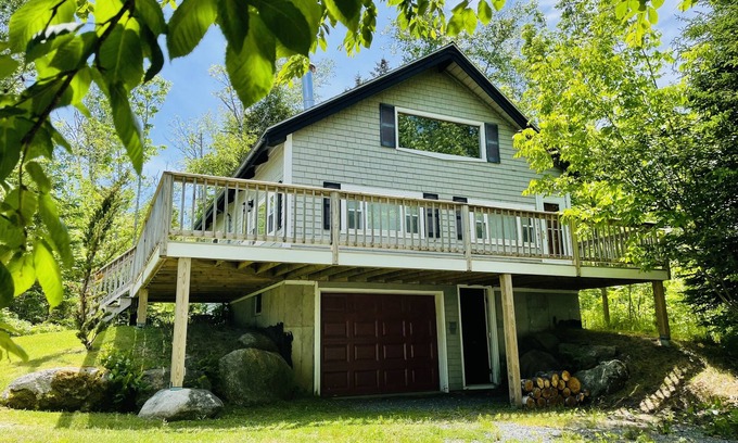 Bar Harbor Ski Chalet | Chalet with a Private Beach in Acadia National Park