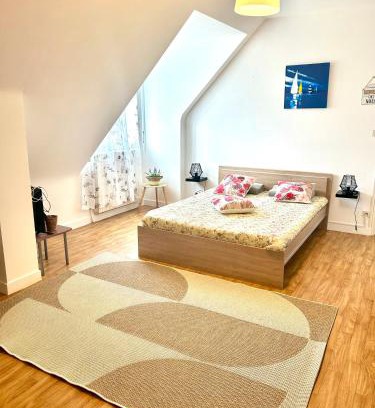 Cleguerec House | Chambre avec cuisine à la campagne au calme