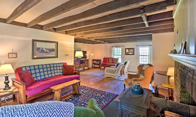 Hawley House | Charlemont Retreat on Chickley River with EV Charger