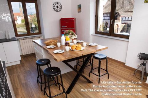 Ettendorf Apartment | CHARMANT T3, 70m2, 2ch,TV 101 cm, WIFI+Parking,