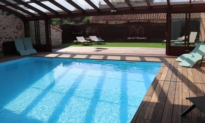 Les Herbiers Cottage | Charming 18th Century Cottage with Pool, Sleeps 6, Near Farm, Les Herbiers
