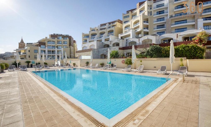 Marsaskala Apartment | Charming 2BR home w/access to pool in Marsaskala by 360 Estates