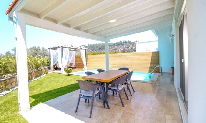 Bodrum Villa | Charming 3-bedroom villa with private pool, air conditioning and WiFi in Torba