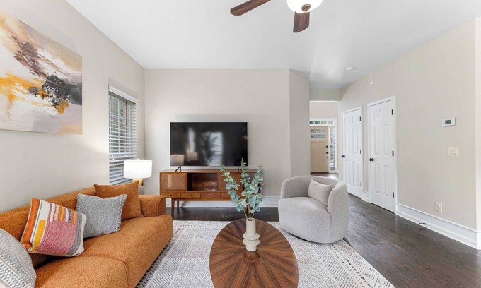 Buford House | Charming 5BR Home with Lush Garden & Month-to-Month Pet-Friendly Stay #41856