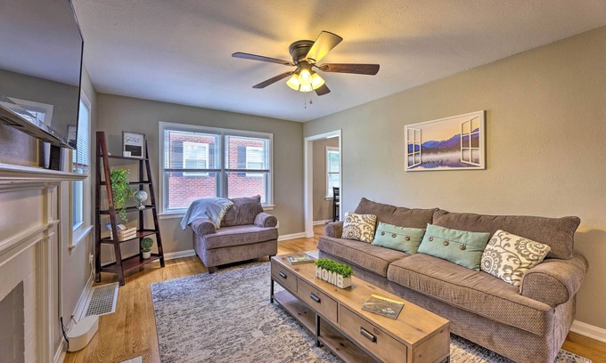Kanawha City House | Charming Charleston Home w/Yard & Fire Pit!