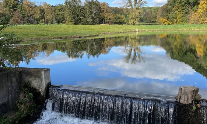 Stanfordville Cottage | Charming cottage with pond and waterfall view