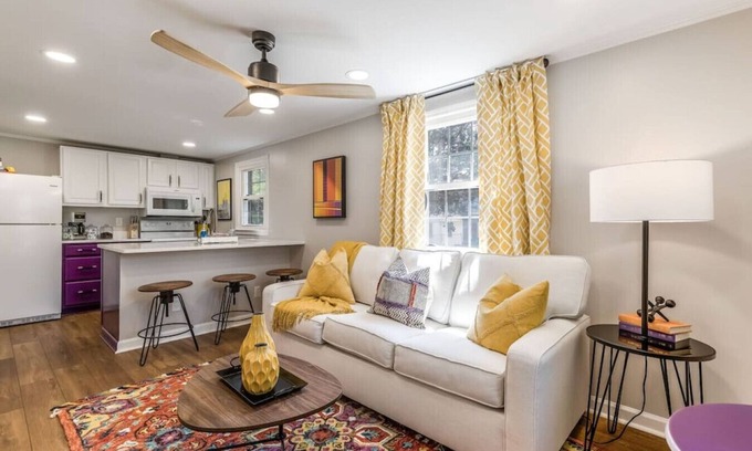 Burlington Apartment | Charming creekside retreat in historic Burlington