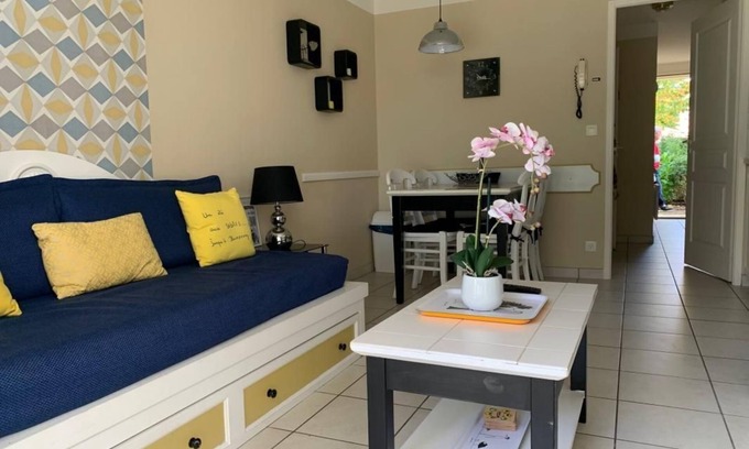 Bourgenay Apartment | Charming T2 ground floor with heated pool