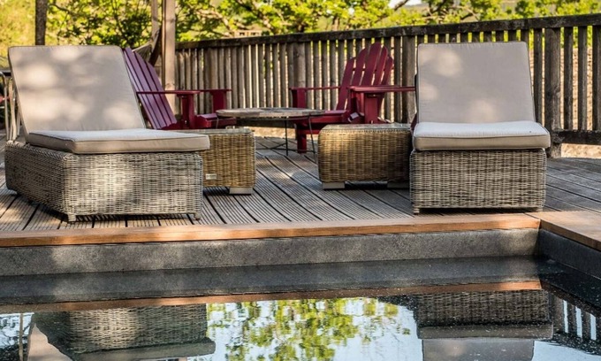 Saint-Laurent-d'Olt House | Charming house with swimming pool, large terrace and superb views in Aveyron, France