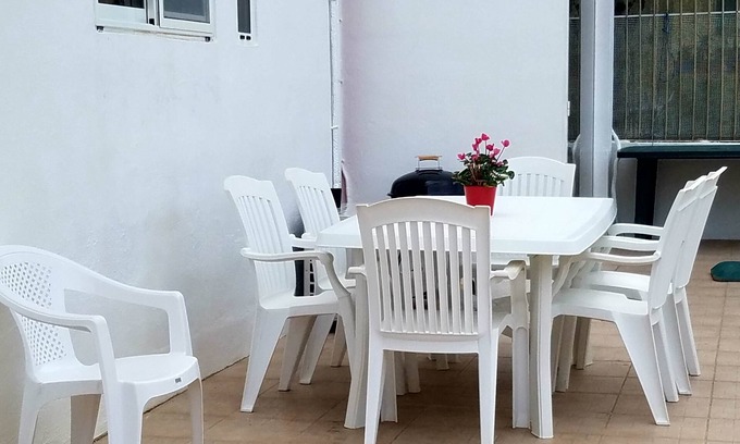 Qawra House | Charming home - full A/C, WIFI, large terrace, garage